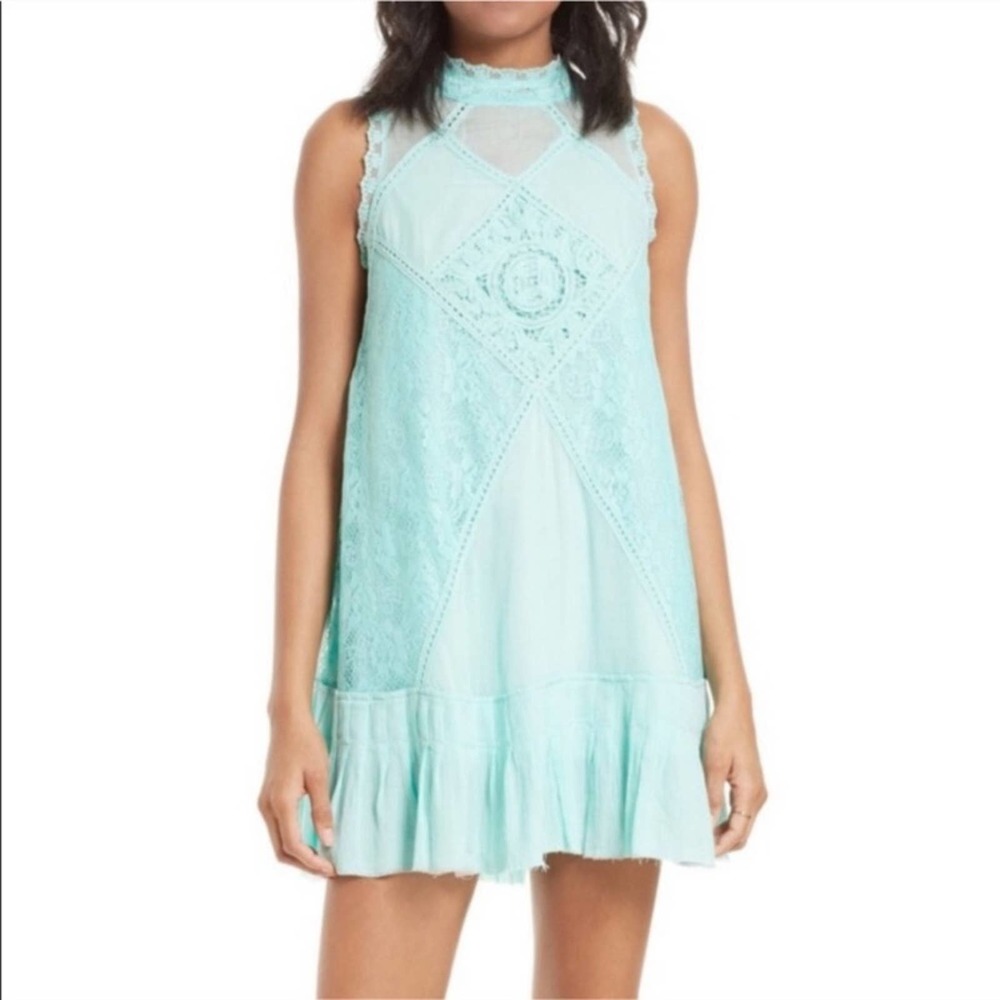 Free People FP One Angel Lace dress turquoise - M